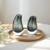 Simple, creative, high-end, natural color glass vase, transparent living room flower arrangement, tulip, lily, table decoration, flower vases, vase Application Scenario